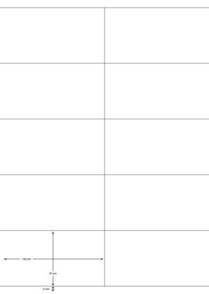 Q-CONNECT &eacute;tiquettes, blanc, coins carr&eacute;s, 105 x 57 mm, 100 feuilles, 10 &eacute;tiquettes par feuille