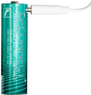 Q-CONNECT USB-C herlaadbare batterijen AA, blister van 4 stuks