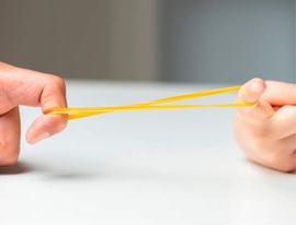 Q-CONNECT elastieken, breedte 2 mm, lengte 120 mm, doos van 1 kg