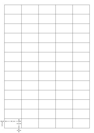 Q-CONNECT &eacute;tiquettes, blanc, coins carr&eacute;s, 38,1 x 21,2 mm, 100 feuilles, 65 &eacute;tiquettes par feuille