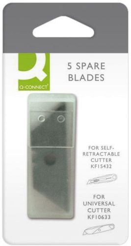Q-CONNECT vervangmesjes voor veiligheidscutter, 5 stuks