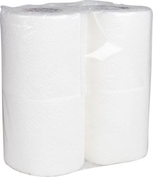 Q-CONNECT toiletpapier, 2-laags, 200 vel, pak van 12 x 4 rollen