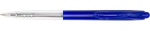 Q-CONNECT The Clicker balpen, intrekbaar, medium, doos van 20 stuks, blauw