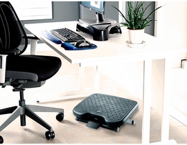 Q-CONNECT repose-pieds, avec tapis en caoutchouc, 3 hauteurs