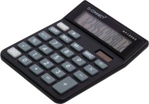 Q-CONNECT calculatrice de bureau KF19065, 12 chiffres, noir