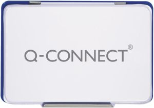 Q-CONNECT tampon encreur, ft 110 x 70 mm, bleu