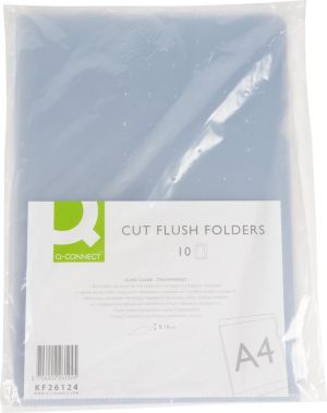 Q-CONNECT pochette, coin lisse, 160 microns, paquet de 10 pi&egrave;ces