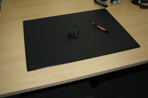 Q-CONNECT onderlegger, ft 63 x 50 cm, zwart