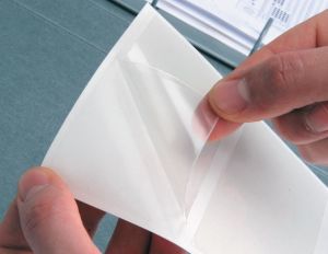 Q-CONNECT pochet, zelfklevend, ft A5, pak van 10 stuks