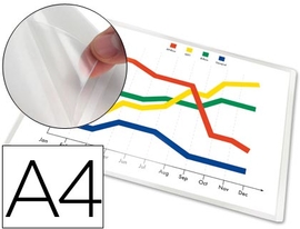 Q-CONNECT pochette, autocollante, ft A4, paquet de 5 pi&egrave;ces