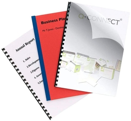 Q-CONNECT couvertures, ft A4, PVC, 150 micron, paquet de 100 pi&egrave;ces, transparent