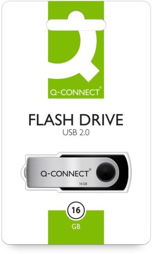 Q-CONNECT USB stick 2.0, zwart, 16 GB