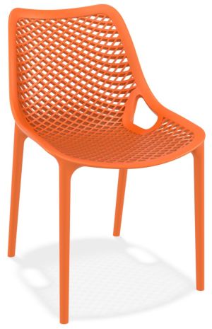 Chaise de cantine / chaise de patio Air orange