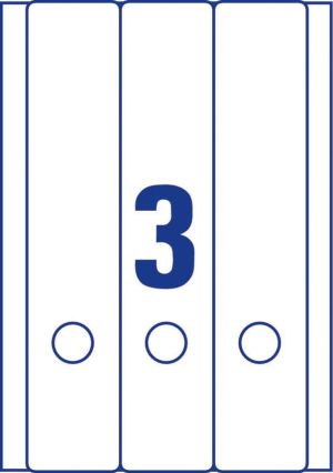 Avery Zweckform L4759-25 ordnerrugetiketten ft 29,7 x 6,1 cm (b x h), 75 etiketten, wit