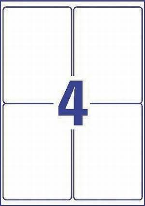 Avery L4774-20 ultra-sterke etiketten ft 99,1 x 139 mm (b x h), 80 etiketten, wit