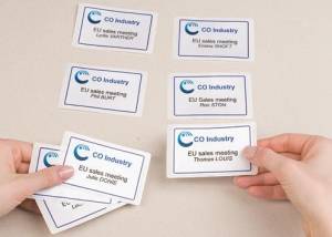 Avery L4785-20 zelfklevende badge ft 80 x 50 mm, doos van 200 stuks, wit