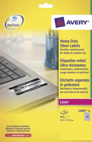 Zweckform etiketten 45,7x21,2mm, 48per b