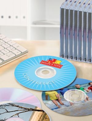 Avery Zweckform L6015-25 CD etiketten, diameter 117 mm, 50 etiketten, wit