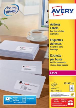 Avery P5250 ETIK QUICKP 63,5X38,1