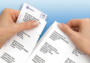 Avery L7161, Etiquettes adresses, Laser, Ultragrip, blanches, 100 pages, 18 per page, 63,5 x 46,6 mm