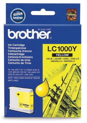 Brother ink cartridge LC1000Y voorDCP-33