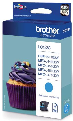 Brother inkcartridge LC-123C Cyan -(600 