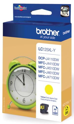 Brother inkcartridge LC-125XLY geel(1.20