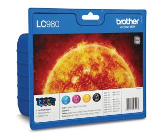 Brother ink cartridge voor LC980 valuepa