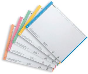 Elba etiketten voor hangmappen voor laden blauw, 1 vel met 27 etiketten