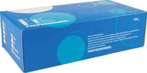 Handschoenen uit nitril,  extra small, blauw, doos van 100 stuks