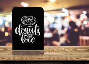 Bi-Office tafelkrijtbord menu, A4