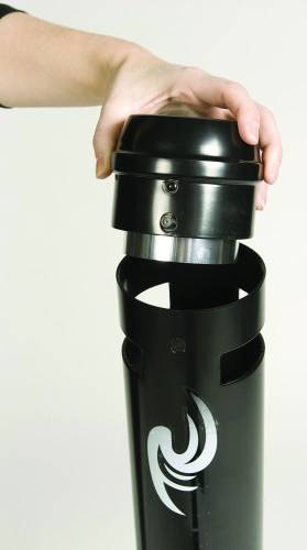 Rubbermaid cendrier Smokers' Pole, ft 10,2 x 107,9 cm, noir