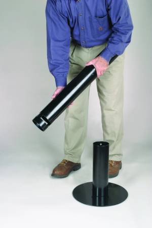 Rubbermaid cendrier Smokers' Pole, ft 10,2 x 107,9 cm, noir