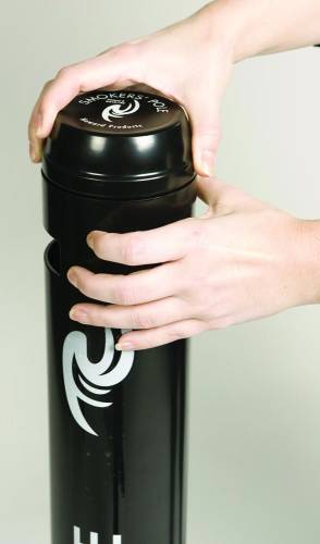 Rubbermaid cendrier Smokers' Pole, ft 10,2 x 107,9 cm, noir