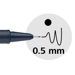 Schneider fineliner Pictus, etui van 3 stuks, zwart