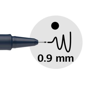 Schneider fineliner Pictus, etui van 8 stuks, zwart