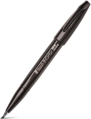 Pentel brushpen Sign Pen Brush Touch, zwart