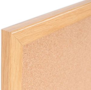 Bi-Office Earth Prime kurkbord, eiken kader, ft 120 x 90 cm