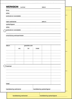 Sigel Expres bloc de travail, Ft A5, n&eacute;erlandais, dupli (50 x 2 feuilles)