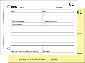 Sigel Expres bonboekjes genummerd 1-50, 50 x 2 vel, zelfkopi&euml;rend