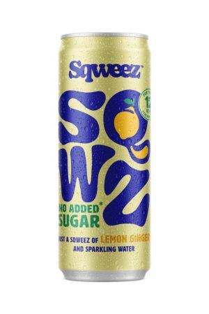SQWZ frisdrank Lemon Ginger BIO, blik 25