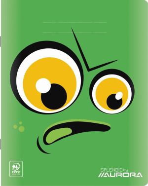 Splendid cahier, 36 pages, ft 16,5 x 21 cm, quadrill&eacute; 4 x 8 mm