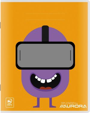 Splendid cahier, 36 pages, ft 16,5 x 21 cm, lign&eacute; 8 mm