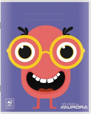 Splendid cahier, 36 pages, ft 16,5 x 21 cm, lign&eacute; 8 mm