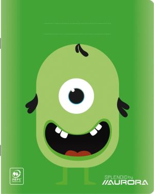 Splendid cahier, 36 pages, ft 16,5 x 21 cm, lign&eacute; 8 mm