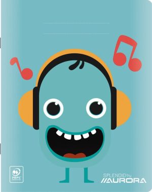 Splendid cahier, 36 pages, ft 16,5 x 21 cm, lign&eacute; 8 mm