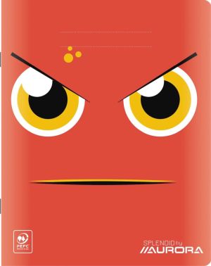 Splendid cahier, 36 pages, ft 16,5 x 21 cm, quadrill&eacute; 10 mm