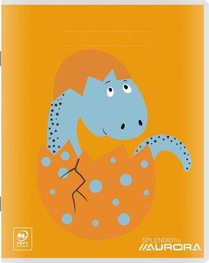 Splendid cahier, 48 pages, ft 16,5 x 21 cm, 3 lignes