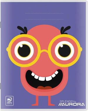 Splendid cahier, 48 pages, ft 16,5 x 21 cm, lign&eacute; 8 mm