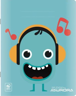 Splendid cahier, 48 pages, ft 16,5 x 21 cm, lign&eacute; 8 mm